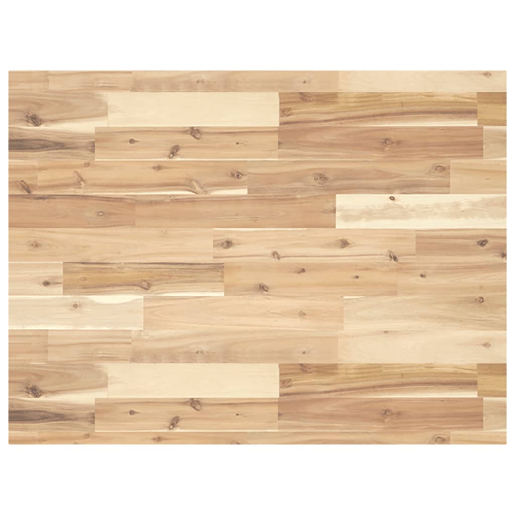 vidaXL Waschtischplatte Unbehandelt 80x60x4 cm Massivholz Akazie