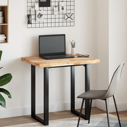 vidaXL Waschtischplatte Unbehandelt 80x60x4 cm Massivholz Akazie
