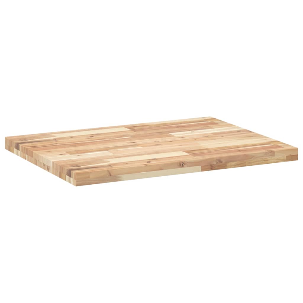 vidaXL Waschtischplatte Unbehandelt 80x60x4 cm Massivholz Akazie
