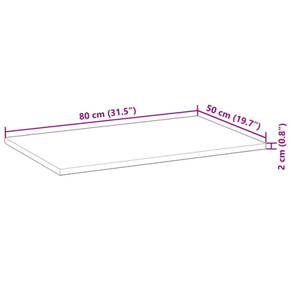 vidaXL Waschtischplatte Ölbeschichtung 80x50x2 cm Massivholz Akazie
