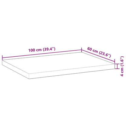vidaXL Waschtischplatte Ölbeschichtung 100x60x4 cm Massivholz Akazie
