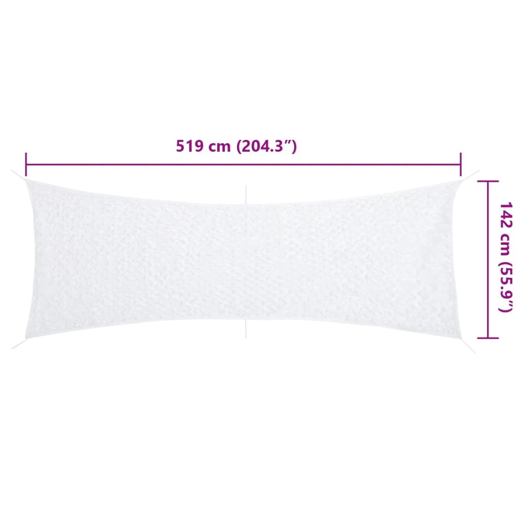 Tarnnetz mit Aufbewahrungstasche 519x142 cm Weiß