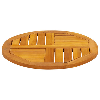 vidaXL Tischplatte Ø50x2 cm Rund Massivholz Akazie