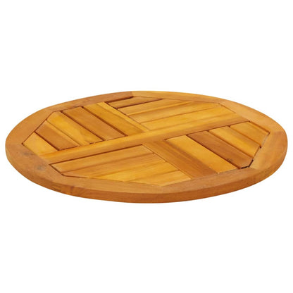 vidaXL Tischplatte Ø50x2 cm Rund Massivholz Akazie