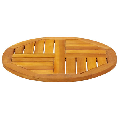 vidaXL Tischplatte Ø50x2 cm Rund Massivholz Akazie