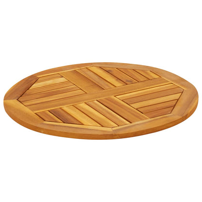vidaXL Tischplatte Ø60x2 cm Rund Massivholz Akazie