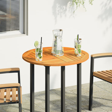 vidaXL Tischplatte Ø70x2 cm Rund Massivholz Akazie
