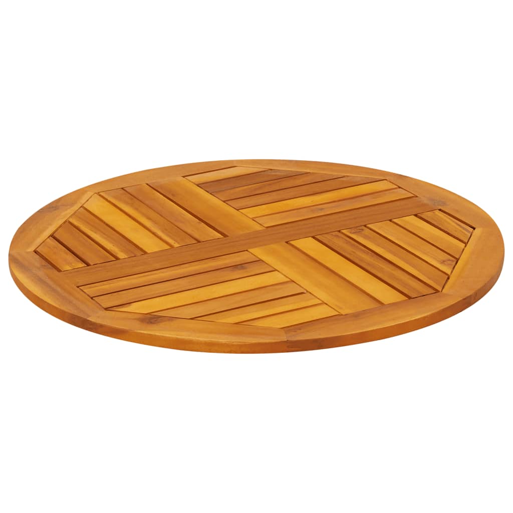 vidaXL Tischplatte Ø70x2 cm Rund Massivholz Akazie