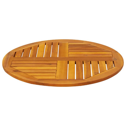 vidaXL Tischplatte Ø70x2 cm Rund Massivholz Akazie