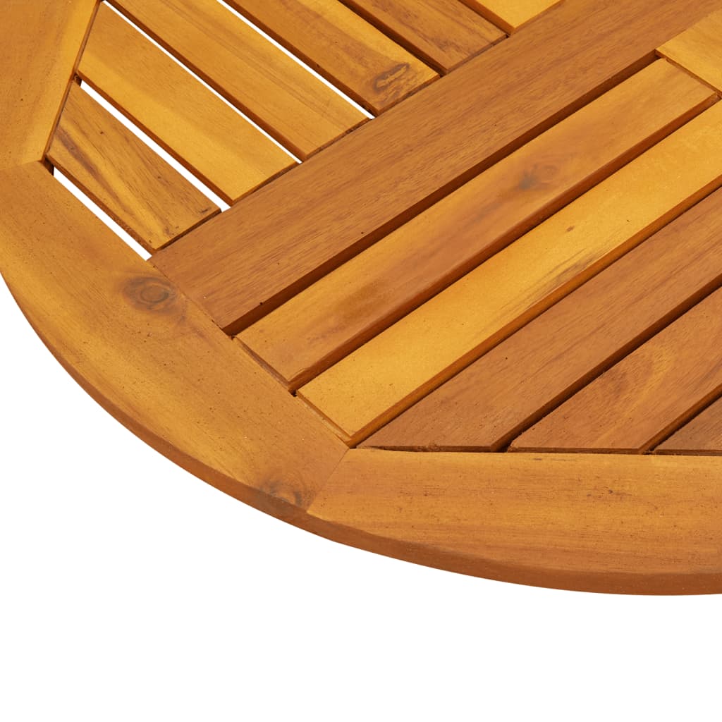 vidaXL Tischplatte Ø70x2 cm Rund Massivholz Akazie
