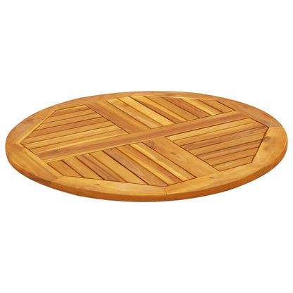 vidaXL Tischplatte Ø80x2,2 cm Rund Massivholz Akazie