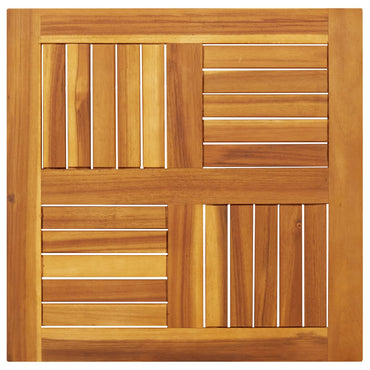 vidaXL Tischplatte 60x60x2 cm Quadratisch Massivholz Akazie