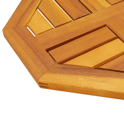 vidaXL Tischplatte 40x40x2 cm Achteckig Massivholz Akazie