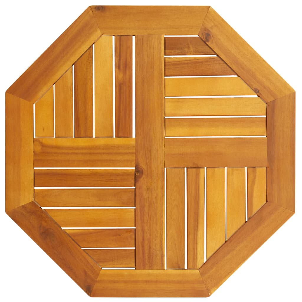 vidaXL Tischplatte 60x60x2 cm Achteckig Massivholz Akazie