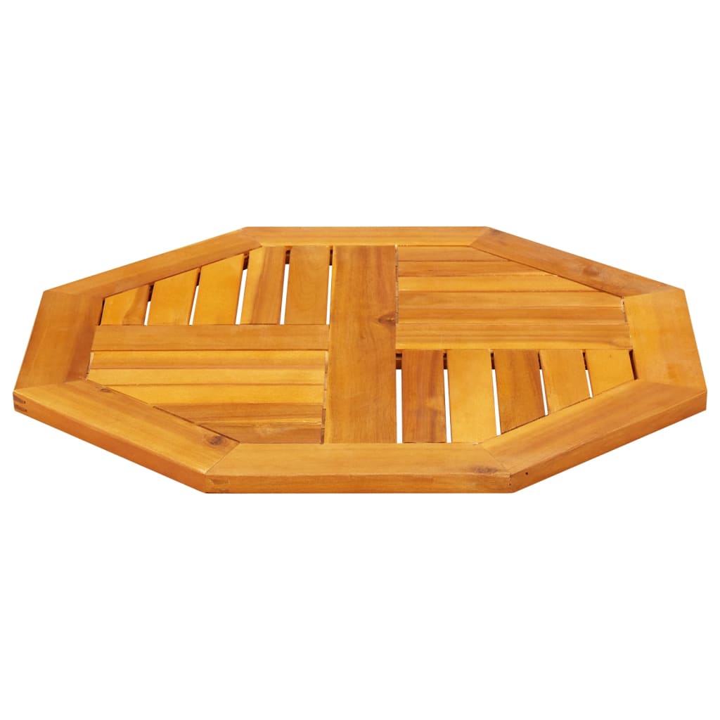 vidaXL Tischplatte 60x60x2 cm Achteckig Massivholz Akazie