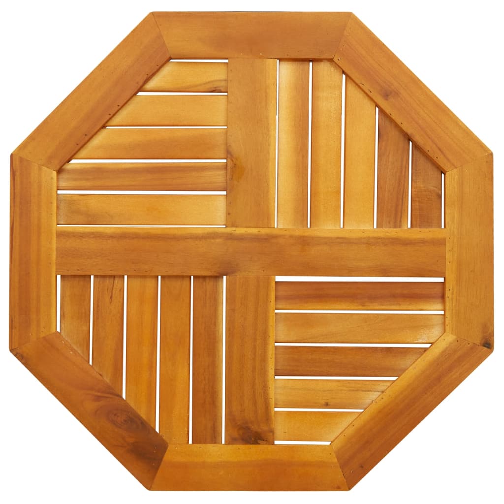 vidaXL Tischplatte 60x60x2 cm Achteckig Massivholz Akazie
