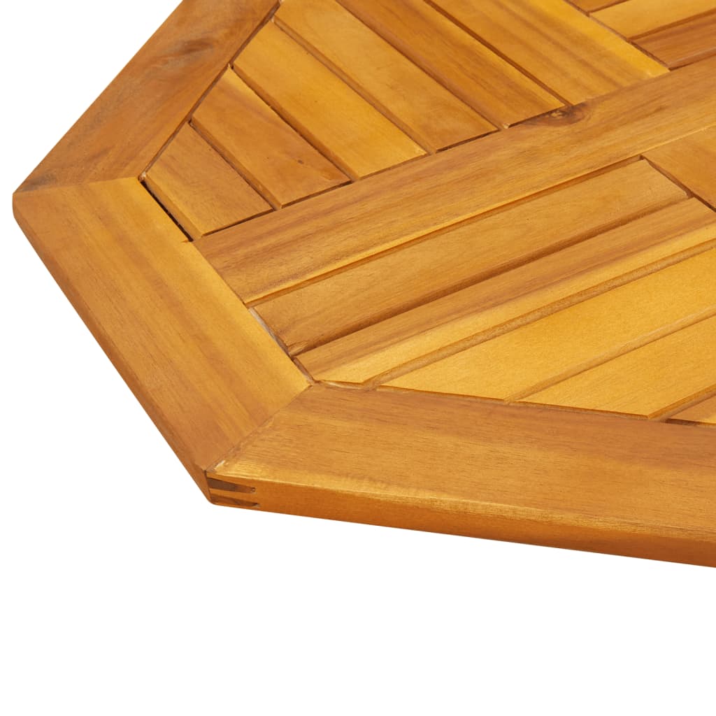 vidaXL Tischplatte 60x60x2 cm Achteckig Massivholz Akazie