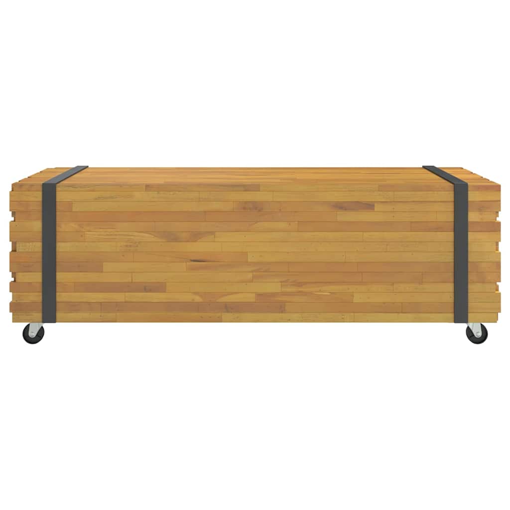 vidaXL Couchtisch 110x45x35 cm Massivholz Teak