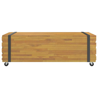 vidaXL Couchtisch 110x45x35 cm Massivholz Teak