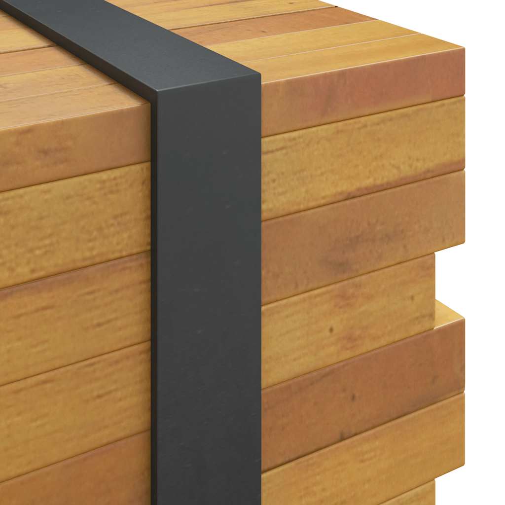 vidaXL Couchtisch 110x45x35 cm Massivholz Teak
