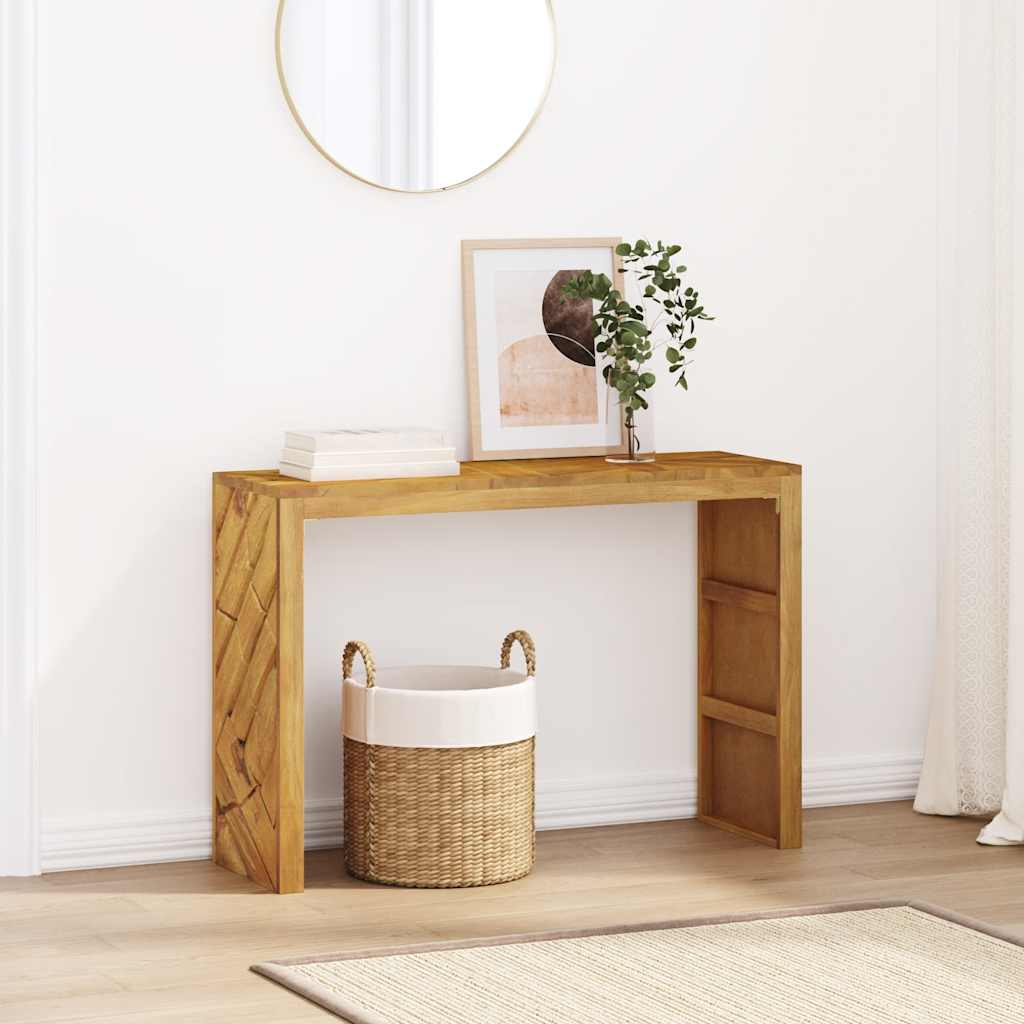 vidaXL Table console 110x35x75 cm Bois de teck massif