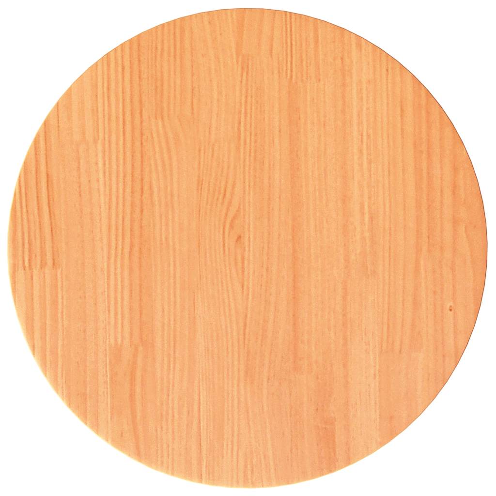 vidaXL Tischplatte Rund Wachsbraun Ø40x2,5 cm Massivholz Kiefer