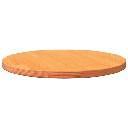 vidaXL Tischplatte Rund Wachsbraun Ø60x2,5 cm Massivholz Kiefer
