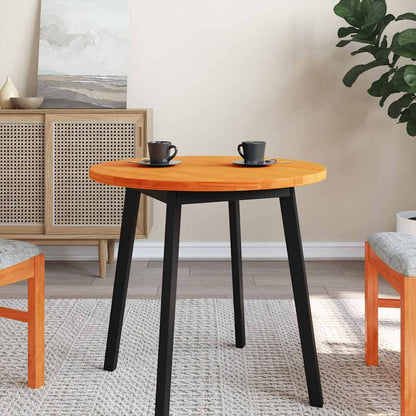 vidaXL Tischplatte Rund Wachsbraun Ø70x2,5 cm Massivholz Kiefer