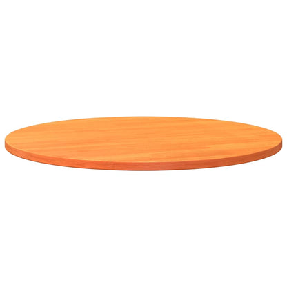vidaXL Plateau de table rond ciré marron Ø90x2,5 cm Bois de pin massif