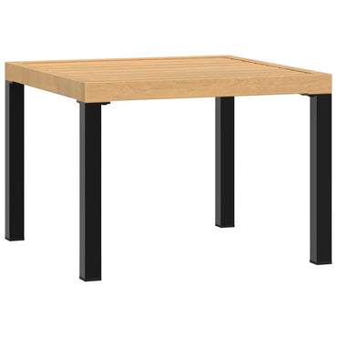 vidaXL Garten-Couchtisch 55x55x39,5 cm Pulverbeschichteter Stahl