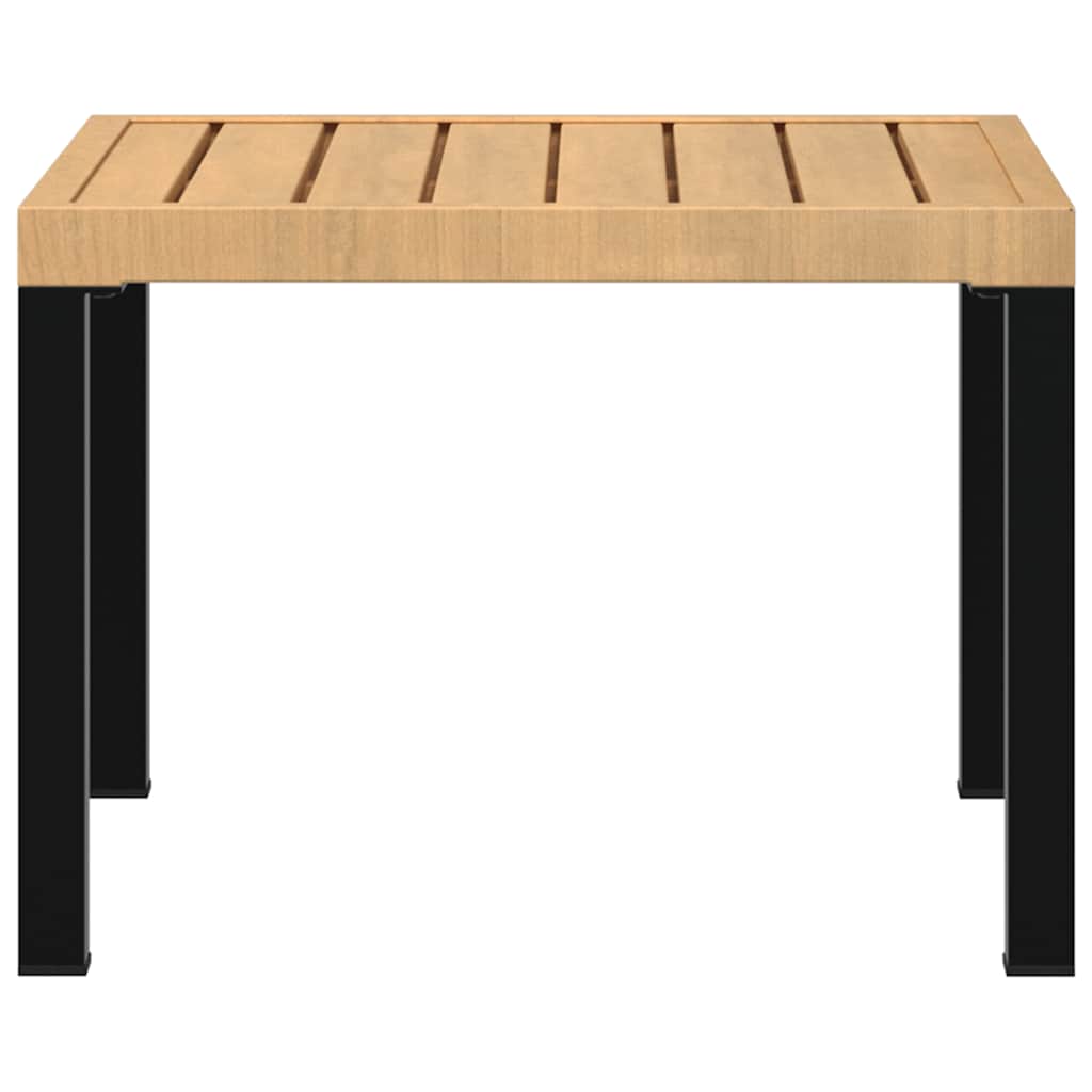 vidaXL Garten-Couchtisch 55x55x39,5 cm Pulverbeschichteter Stahl