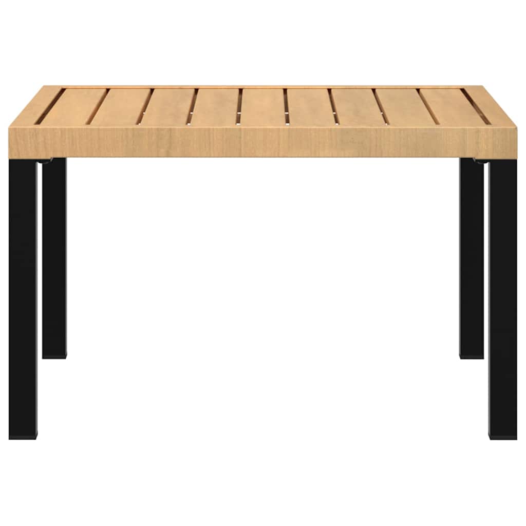 vidaXL Table basse de jardin noire 65x65x40 cm aluminium