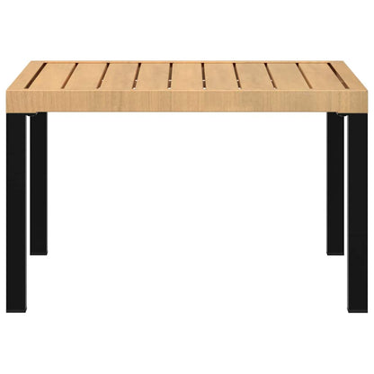 vidaXL Table basse de jardin noire 65x65x40 cm aluminium