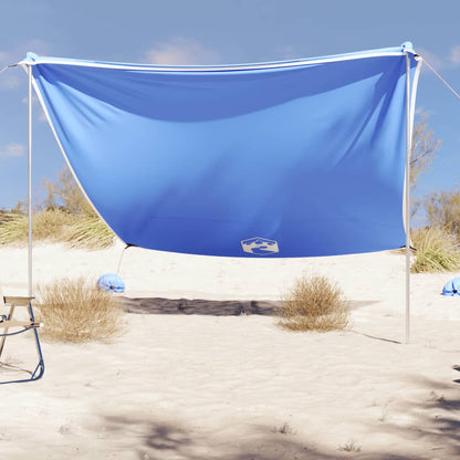 vidaXL Strand-Schattenzelt mit Sandsäcken Blau 304x300 cm