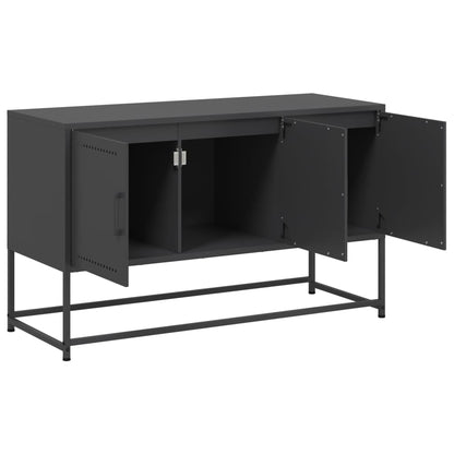 Meuble TV vidaXL noir 100,5x39x60,5 cm acier
