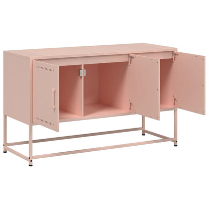 vidaXL Meuble TV Rose 100,5x39x60,5 cm Acier