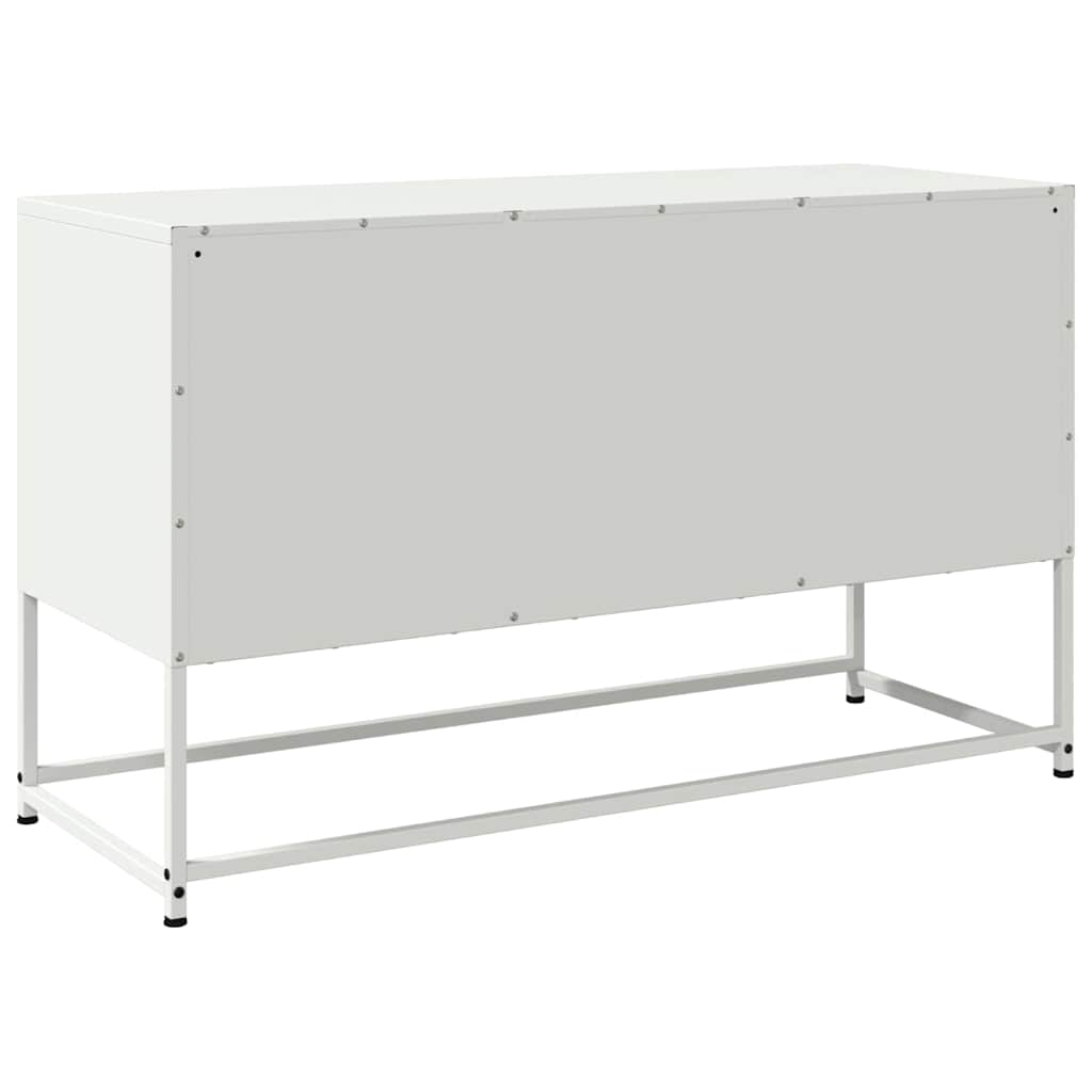 TV-Schrank Weiß 100,5x39x60,5 cm Stahl