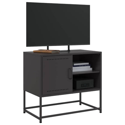 vidaXL TV-Schrank Schwarz 68x39x60,5 cm Stahl