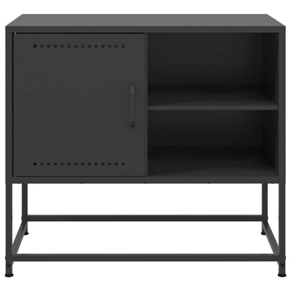 vidaXL TV-Schrank Schwarz 68x39x60,5 cm Stahl