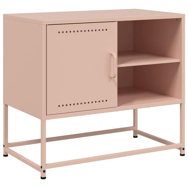 vidaXL Meuble TV Rose 68x39x60,5 cm Acier
