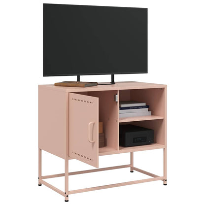 vidaXL Meuble TV Rose 68x39x60,5 cm Acier