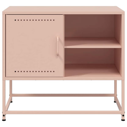 vidaXL Meuble TV Rose 68x39x60,5 cm Acier