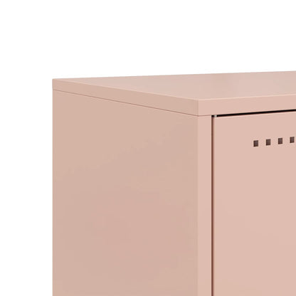 vidaXL Meuble TV Rose 68x39x60,5 cm Acier