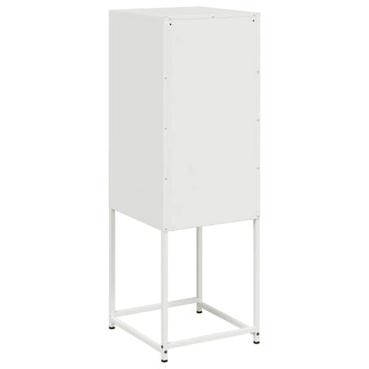 Highboard Weiß 36x39x107 cm Stahl