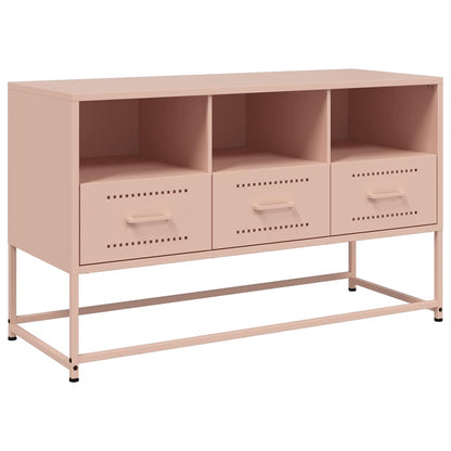 vidaXL TV-Schrank Rosa 100,5x39x60,5 cm Stahl