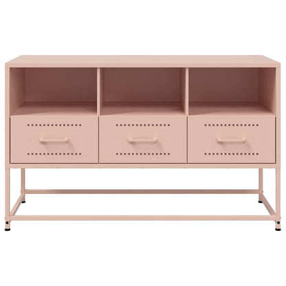 vidaXL TV-Schrank Rosa 100,5x39x60,5 cm Stahl