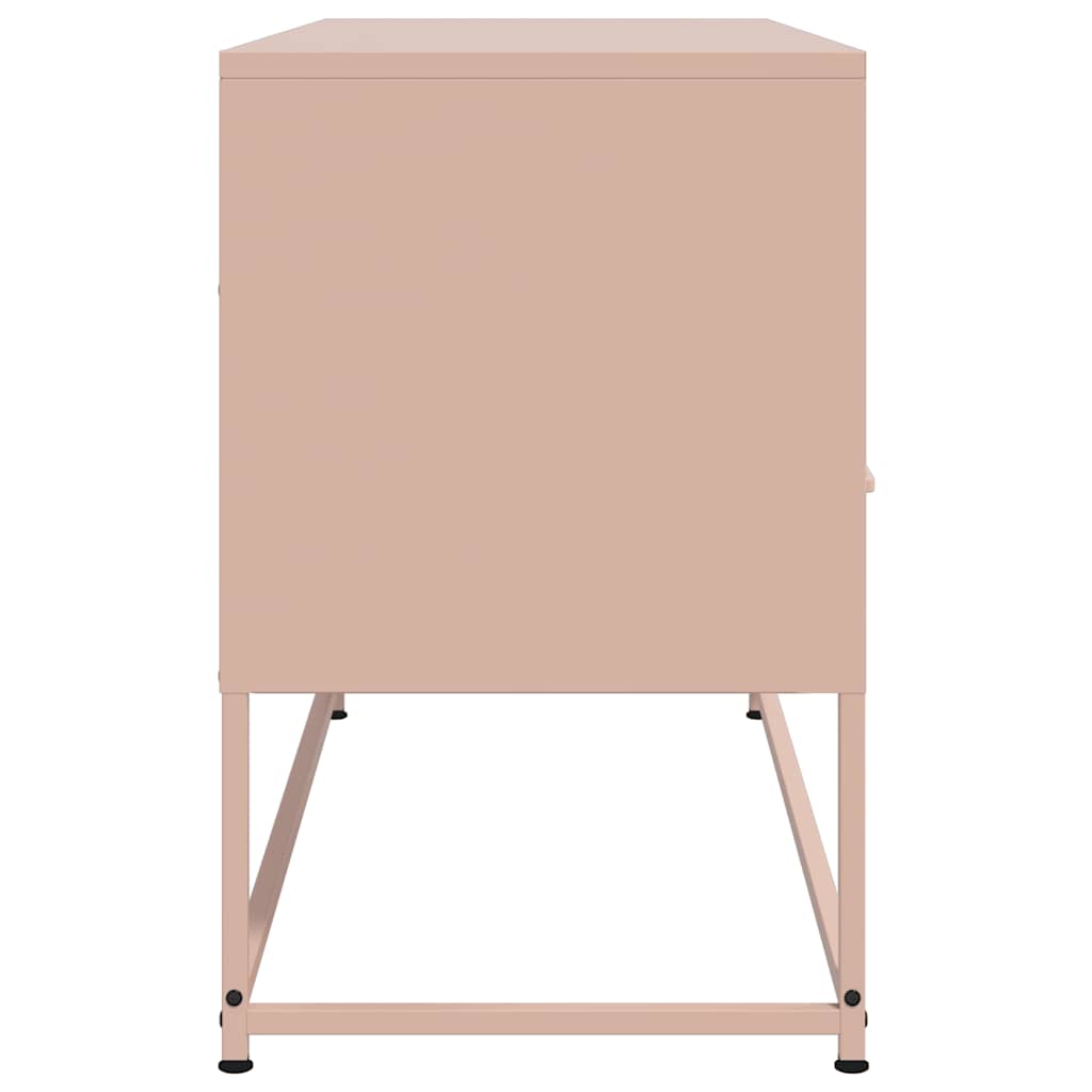 vidaXL TV-Schrank Rosa 100,5x39x60,5 cm Stahl