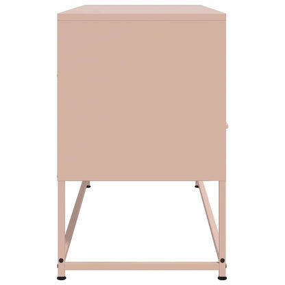vidaXL TV-Schrank Rosa 100,5x39x60,5 cm Stahl