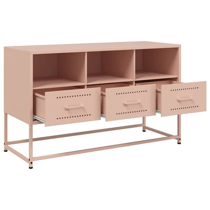 vidaXL TV-Schrank Rosa 100,5x39x60,5 cm Stahl