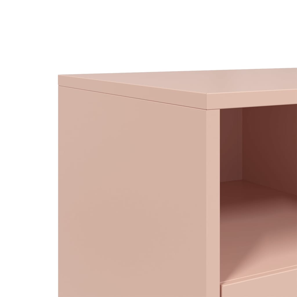 vidaXL TV-Schrank Rosa 100,5x39x60,5 cm Stahl
